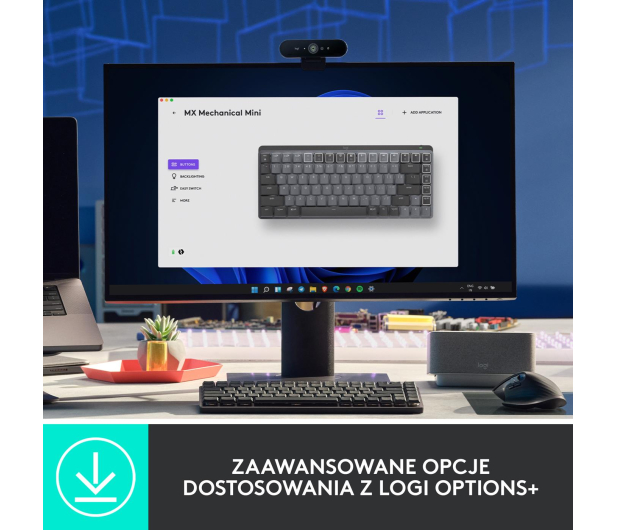 LOGITECH MX MECHANICAL KEYBOARD US INTL KLAWIATURA COMPACT - 1044981 - zdjęcie 8